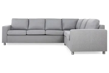 Crazy 5-sits Vändbar L-formad Large Hörnsoffa i Tyg - Grå - Products - Möbler - Soffa - Hörnsoffa