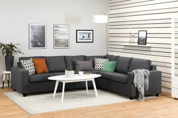 Crazy 5-sits Vändbar L-formad Large Hörnsoffa i Tyg - Mörkgrå - Products - Möbler - Soffa - Hörnsoffa