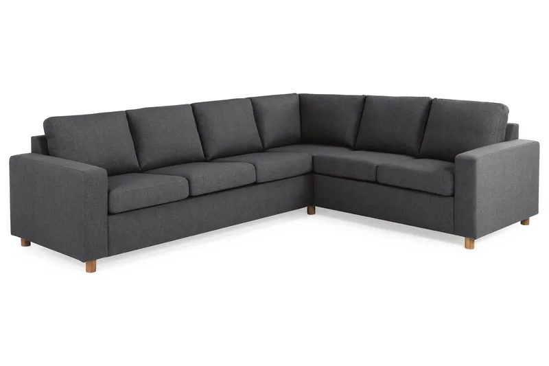 Crazy 5-sits Vändbar L-formad Large Hörnsoffa i Tyg - Mörkgrå - Products - Möbler - Soffa - Hörnsoffa