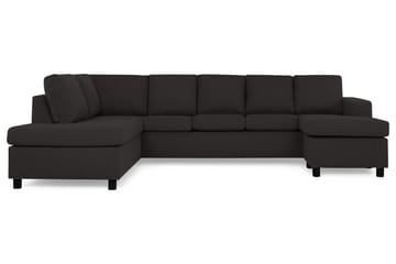 Crazy 5-sits Vänstervänd U-formad Soffa med Divan och Schäslong i Tyg - Antracit - Products - Möbler - Soffa - U-soffa