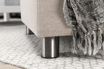 Crazy 5-sits Vänstervänd U-formad Soffa med Divan och Schäslong i Tyg - Beige - Products - Möbler - Soffa - U-soffa