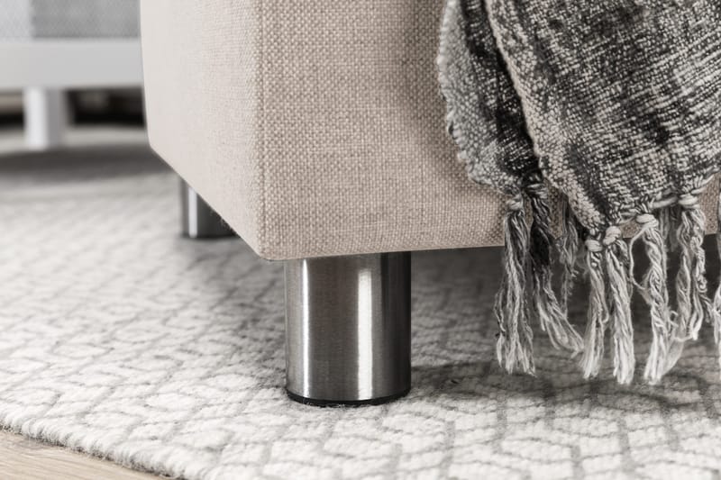 Crazy 5-sits Vänstervänd U-formad Soffa med Divan och Schäslong i Tyg - Beige - Products - Möbler - Soffa - U-soffa