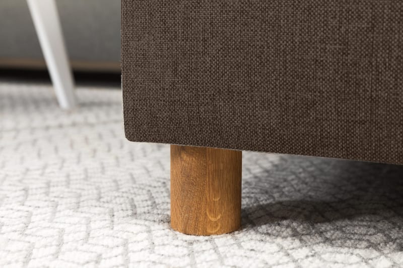 Crazy 5-sits Vänstervänd U-formad Soffa med Divan och Schäslong i Tyg - Brun - Products - Möbler - Soffa - U-soffa