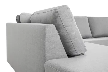 Crazy 5-sits Vänstervänd U-formad Soffa med Divan och Schäslong i Tyg - Grå - Products - Möbler - Soffa - U-soffa
