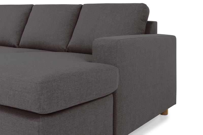 Crazy 5-sits Vänstervänd U-formad Soffa med Divan och Schäslong i Tyg - Mörkgrå - Products - Möbler - Soffa - U-soffa