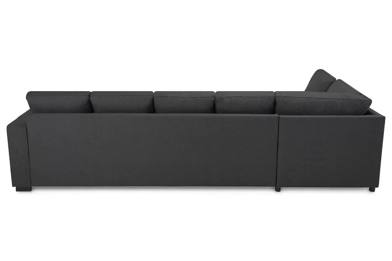 Crazy 5-sits Vänstervänd U-formad Soffa med Divan och Schäslong i Tyg - Mörkgrå - Products - Möbler - Soffa - U-soffa