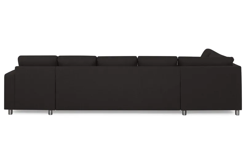 Crazy 5-sits Vänstervänd U-formad X-Large Soffa med Divan och Schäslong i Tyg - Antracit - Products - Möbler - Soffa - U-soffa