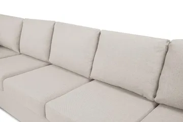 Crazy 5-sits Vänstervänd U-formad X-Large Soffa med Divan och Schäslong i Tyg - Beige - Products - Möbler - Soffa - U-soffa