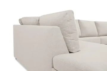 Crazy 5-sits Vänstervänd U-formad X-Large Soffa med Divan och Schäslong i Tyg - Beige - Products - Möbler - Soffa - U-soffa