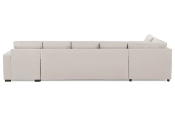 Crazy 5-sits Vänstervänd U-formad X-Large Soffa med Divan och Schäslong i Tyg - Beige - Products - Möbler - Soffa - U-soffa