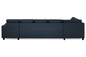 Crazy 5-sits Vänstervänd U-formad X-Large Soffa med Divan och Schäslong i Tyg - Blå - Products - Möbler - Soffa - U-soffa