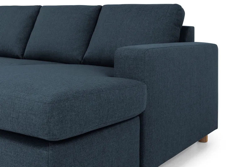 Crazy 5-sits Vänstervänd U-formad X-Large Soffa med Divan och Schäslong i Tyg - Blå - Products - Möbler - Soffa - U-soffa