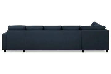 Crazy 5-sits Vänstervänd U-formad X-Large Soffa med Divan och Schäslong i Tyg - Blå - Products - Möbler - Soffa - U-soffa