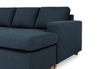 Crazy 5-sits Vänstervänd U-formad X-Large Soffa med Divan och Schäslong i Tyg - Blå - Products - Möbler - Soffa - U-soffa
