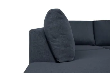 Crazy 5-sits Vänstervänd U-formad X-Large Soffa med Divan och Schäslong i Tyg - Blå - Products - Möbler - Soffa - U-soffa