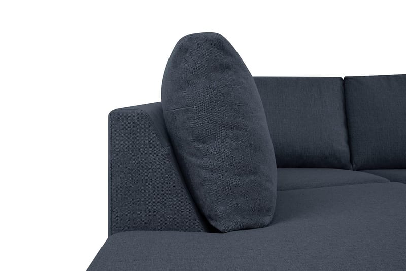 Crazy 5-sits Vänstervänd U-formad X-Large Soffa med Divan och Schäslong i Tyg - Blå - Products - Möbler - Soffa - U-soffa