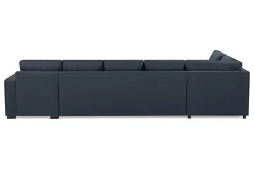 Crazy 5-sits Vänstervänd U-formad X-Large Soffa med Divan och Schäslong i Tyg - Blå - Products - Möbler - Soffa - U-soffa