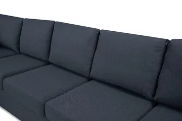 Crazy 5-sits Vänstervänd U-formad X-Large Soffa med Divan och Schäslong i Tyg - Blå - Products - Möbler - Soffa - U-soffa