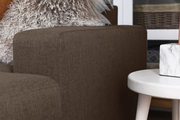 Crazy 5-sits Vänstervänd U-formad X-Large Soffa med Divan och Schäslong i Tyg - Brun - Products - Möbler - Soffa - U-soffa