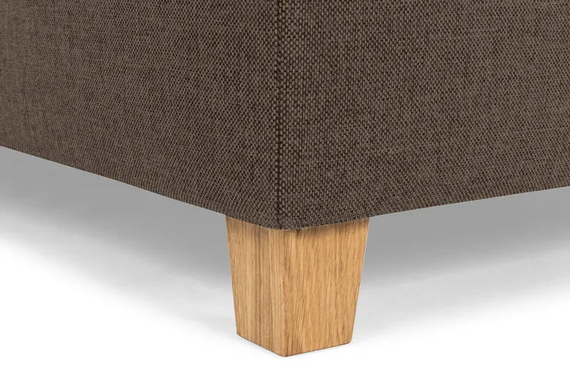 Crazy 5-sits Vänstervänd U-formad X-Large Soffa med Divan och Schäslong i Tyg - Brun - Products - Möbler - Soffa - U-soffa