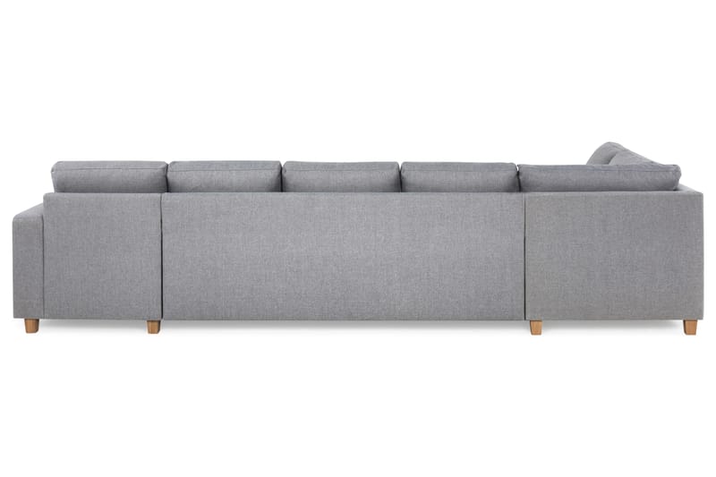 Crazy 5-sits Vänstervänd U-formad X-Large Soffa med Divan och Schäslong i Tyg - Grå - Products - Möbler - Soffa - U-soffa