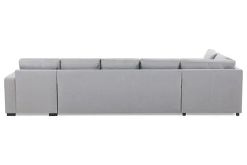 Crazy 5-sits Vänstervänd U-formad X-Large Soffa med Divan och Schäslong i Tyg - Grå - Products - Möbler - Soffa - U-soffa