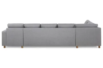 Crazy 5-sits Vänstervänd U-formad X-Large Soffa med Divan och Schäslong i Tyg - Grå - Products - Möbler - Soffa - U-soffa