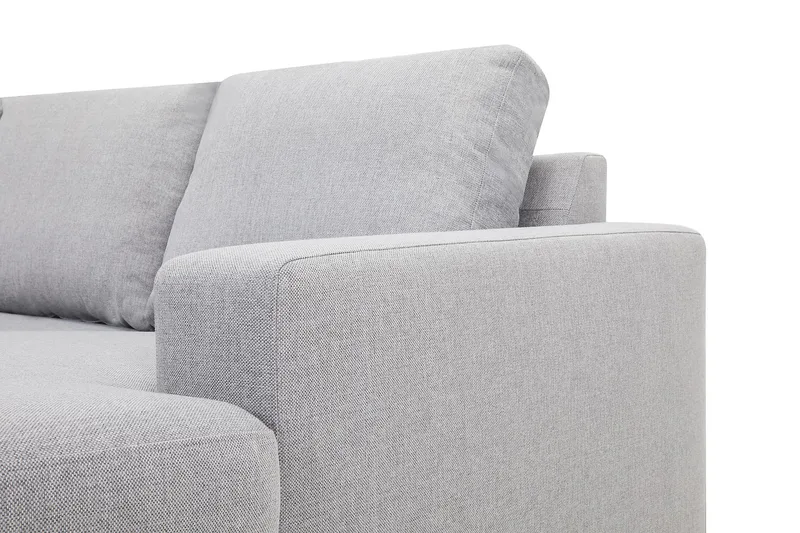 Crazy 5-sits Vänstervänd U-formad X-Large Soffa med Divan och Schäslong i Tyg - Grå - Products - Möbler - Soffa - U-soffa