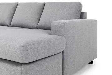 Crazy 5-sits Vänstervänd U-formad X-Large Soffa med Divan och Schäslong i Tyg - Grå - Products - Möbler - Soffa - U-soffa