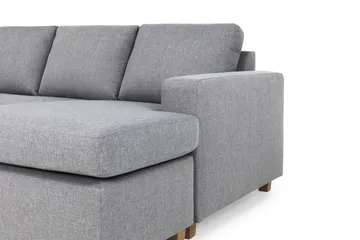 Crazy 5-sits Vänstervänd U-formad X-Large Soffa med Divan och Schäslong i Tyg - Grå - Products - Möbler - Soffa - U-soffa
