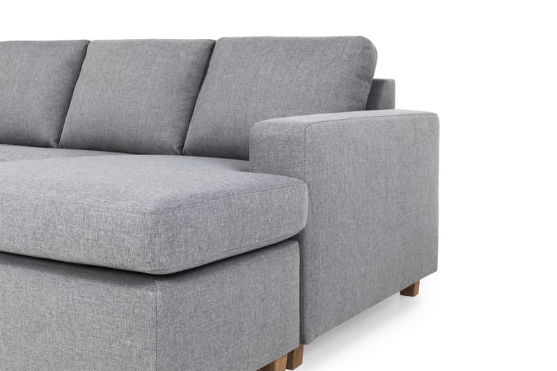 Crazy 5-sits Vänstervänd U-formad X-Large Soffa med Divan och Schäslong i Tyg - Grå - Products - Möbler - Soffa - U-soffa