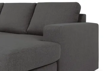 Crazy 5-sits Vänstervänd U-formad X-Large Soffa med Divan och Schäslong i Tyg - Mörkgrå - Products - Möbler - Soffa - U-soffa