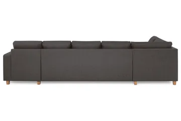 Crazy 5-sits Vänstervänd U-formad X-Large Soffa med Divan och Schäslong i Tyg - Mörkgrå - Products - Möbler - Soffa - U-soffa