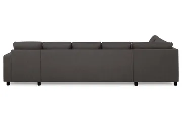 Crazy 5-sits Vänstervänd U-formad X-Large Soffa med Divan och Schäslong i Tyg - Mörkgrå - Products - Möbler - Soffa - U-soffa