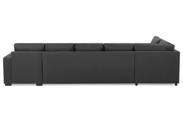 Crazy 5-sits Vänstervänd U-formad X-Large Soffa med Divan och Schäslong i Tyg - Mörkgrå - Products - Möbler - Soffa - U-soffa