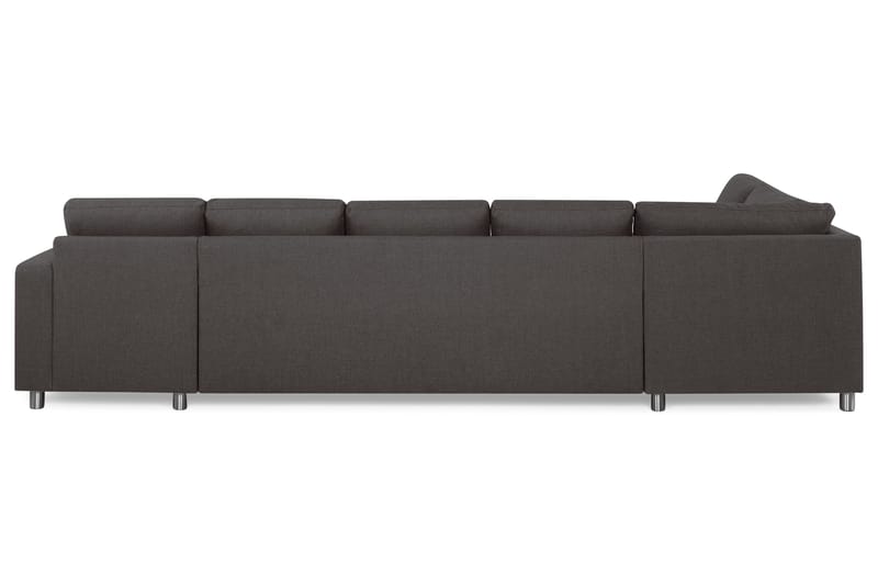 Crazy 5-sits Vänstervänd U-formad X-Large Soffa med Divan och Schäslong i Tyg - Mörkgrå - Products - Möbler - Soffa - U-soffa