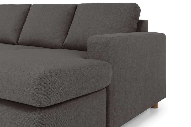 Crazy 5-sits Vänstervänd U-formad X-Large Soffa med Divan och Schäslong i Tyg - Mörkgrå - Products - Möbler - Soffa - U-soffa