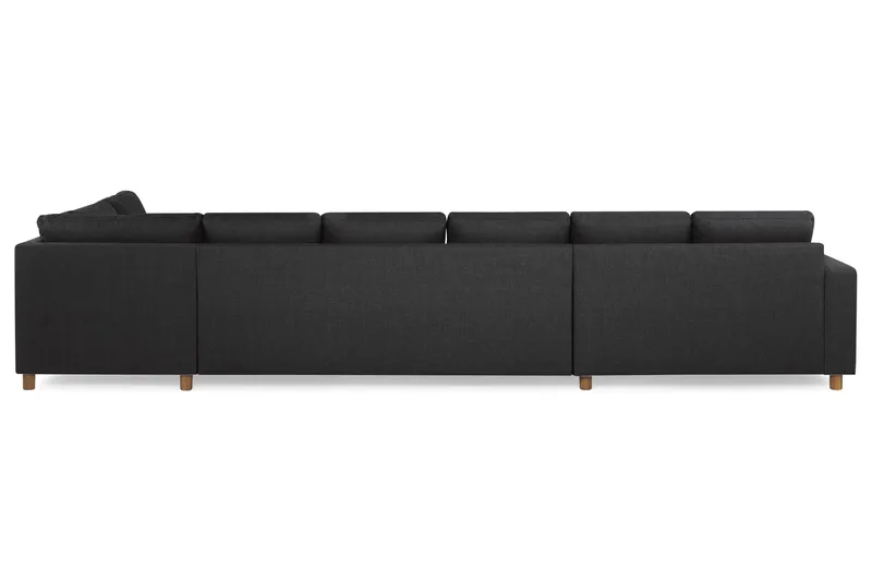 Crazy 6-sits Högervänd U-formad XX-Large Soffa med Divan och Schäslong i Tyg - Antracit - Products - Möbler - Soffa - U-soffa