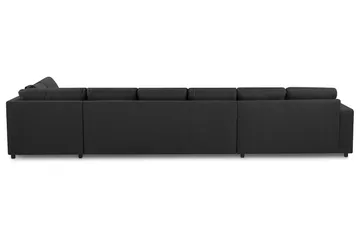 Crazy 6-sits Högervänd U-formad XX-Large Soffa med Divan och Schäslong i Tyg - Antracit - Products - Möbler - Soffa - U-soffa