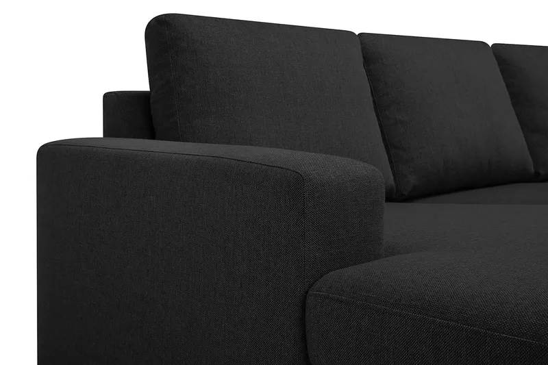 Crazy 6-sits Högervänd U-formad XX-Large Soffa med Divan och Schäslong i Tyg - Antracit - Products - Möbler - Soffa - U-soffa
