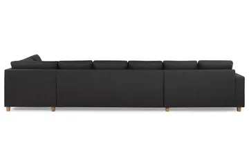 Crazy 6-sits Högervänd U-formad XX-Large Soffa med Divan och Schäslong i Tyg - Antracit - Products - Möbler - Soffa - U-soffa