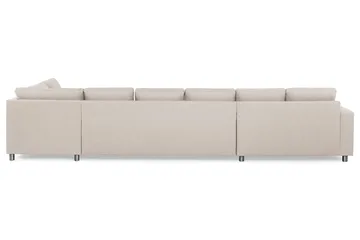 Crazy 6-sits Högervänd U-formad XX-Large Soffa med Divan och Schäslong i Tyg - Beige - Products - Möbler - Soffa - U-soffa