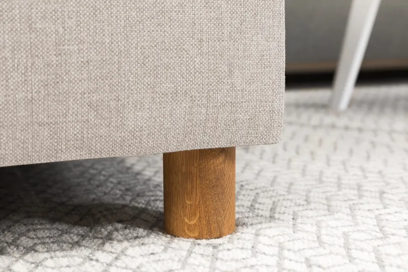 Crazy 6-sits Högervänd U-formad XX-Large Soffa med Divan och Schäslong i Tyg - Beige - Products - Möbler - Soffa - U-soffa