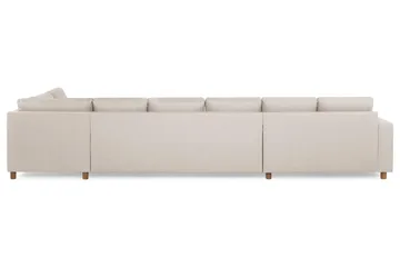 Crazy 6-sits Högervänd U-formad XX-Large Soffa med Divan och Schäslong i Tyg - Beige - Products - Möbler - Soffa - U-soffa