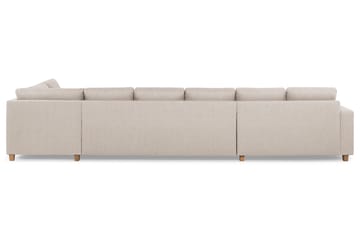 Crazy 6-sits Högervänd U-formad XX-Large Soffa med Divan och Schäslong i Tyg - Beige - Products - Möbler - Soffa - U-soffa