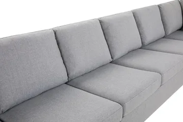 Crazy 6-sits Högervänd U-formad XX-Large Soffa med Divan och Schäslong i Tyg - Grå - Products - Möbler - Soffa - U-soffa
