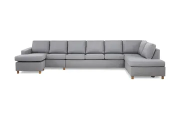 Crazy 6-sits Högervänd U-formad XX-Large Soffa med Divan och Schäslong i Tyg