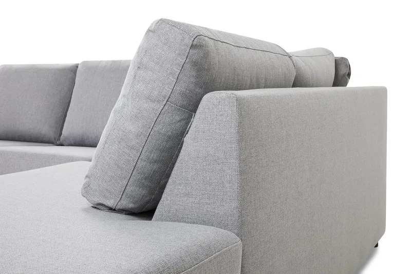 Crazy 6-sits Högervänd U-formad XX-Large Soffa med Divan och Schäslong i Tyg - Grå - Products - Möbler - Soffa - U-soffa