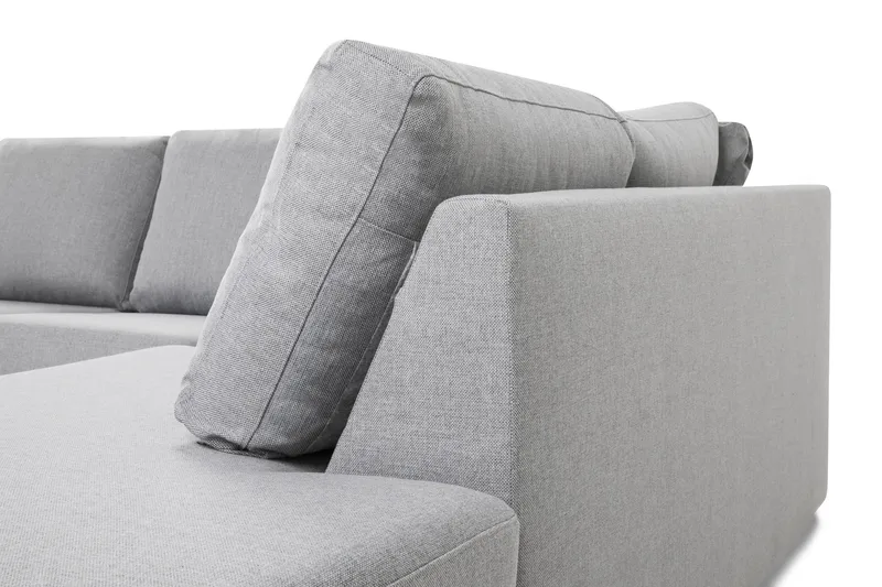 Crazy 6-sits Högervänd U-formad XX-Large Soffa med Divan och Schäslong i Tyg - Grå - Products - Möbler - Soffa - U-soffa