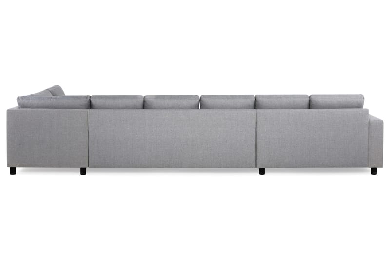 Crazy 6-sits Högervänd U-formad XX-Large Soffa med Divan och Schäslong i Tyg - Grå - Products - Möbler - Soffa - U-soffa